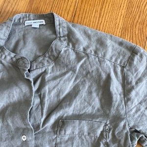 James Perse linen button up dress